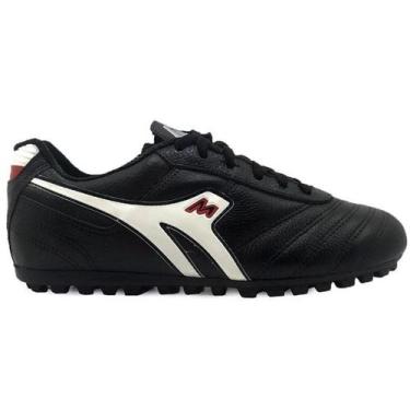 Imagem de Chuteira Society Mathaus Azzurra Unissex Preto Branco, Preto, 41