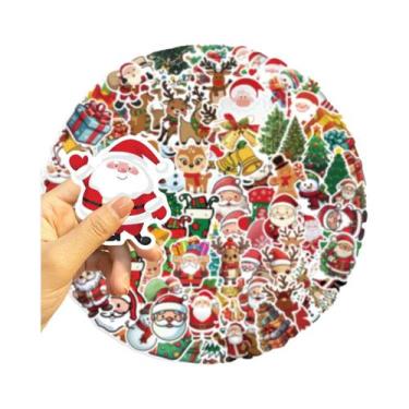 Imagem de Adesivos De Graffiti Do Papai Noel 100PCS À Prova d'Água Decoração De 