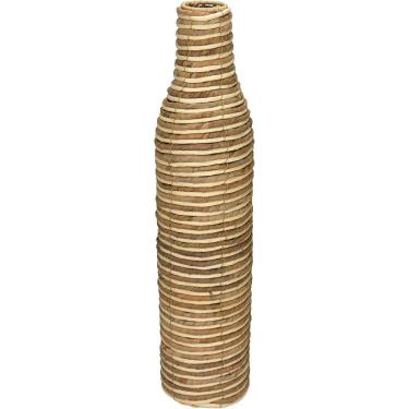 Imagem de VASO DECORATIVO ENFEITE PLANTA FIBRA NATURAL E METAL 71x17x17cm