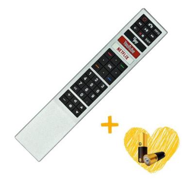 Imagem de Controle Remoto Compatível TV AOC Led Smart 4k Youtube Netflix Pilhas