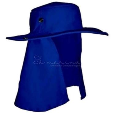 Imagem de Chapéu Pescador OEM Boné Australiano com Proteção 100% Poliéster Azul Tamanho Único Uni...