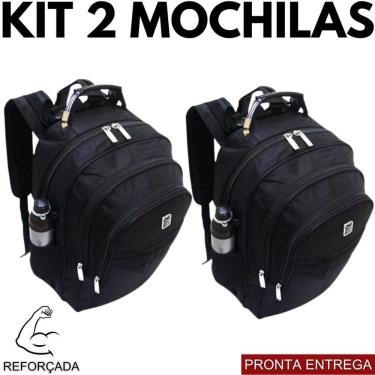 Imagem de Kit 2 Mochilas Viagem Impermeável Reforçada OEM Kit 2 com Cabo Compartimento para Noteb...