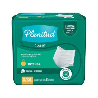 Imagem de Roupa Íntima Plenitud Classic Tamanho G/XG 8 Unidades