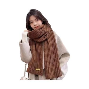 Imagem de Cachecol Feminino Com Estampa Floral, Moda Coreana, Cachecol Versátil 