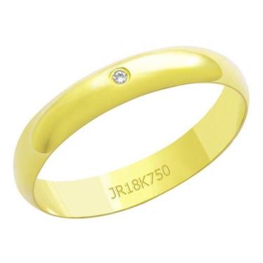 Imagem de Aliança em Ouro 18k Innamoratto com Brilhante - CPL ALIANÇAS