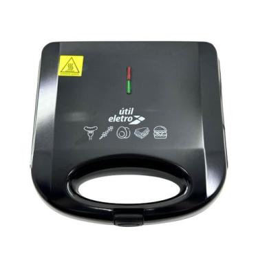 Imagem de Sanduicheira Elétrica Preto Lanche Misto Quente 220v - Útil Eletro, 22