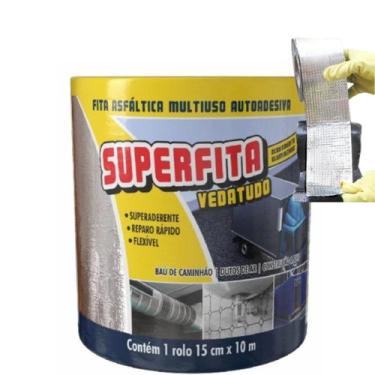 Imagem de Fita manta adesiva para infiltração telhado telhas toldo e dutos de ar