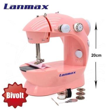 Imagem de Mini Máquina de Costura Doméstica Lanmax - LMD-202 - Pink