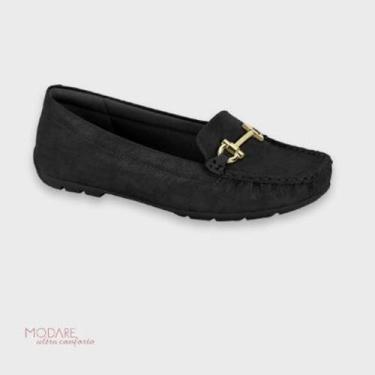 Imagem de Mocassim Feminino Napa Snake Modare Fivela 7035.641, Preto, 36