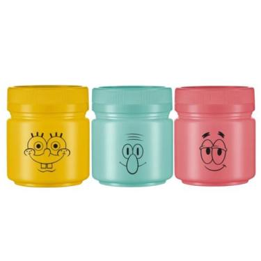 Imagem de Kit Mini Potes Organizadores Bob Esponja 150ml Infantil - Bandeirante,