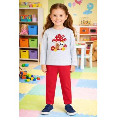 Imagem de Conjunto Infantil Kyly Calça E Blusa Moletom Menina Cor:Modelo 02Taman