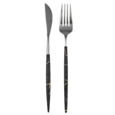 Imagem de Conjunto De Talheres 12 Garfos 12 Facas Slim - Outra