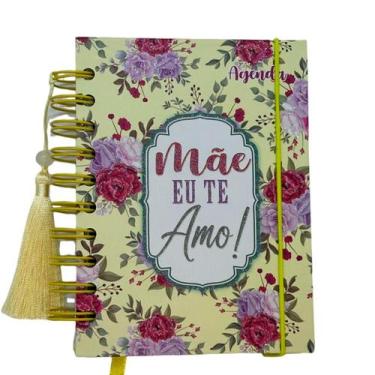 Imagem de Agenda Permanente Amarelo - Eu Te Amo - 160 Folhas - 13x15,1cm - 1 uni