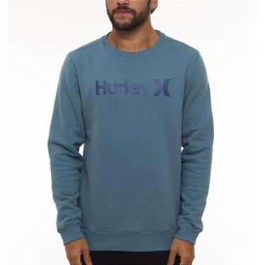 Imagem de Moletom Hurley Careca One&Only WT23 Masculino Azul, G, Blue