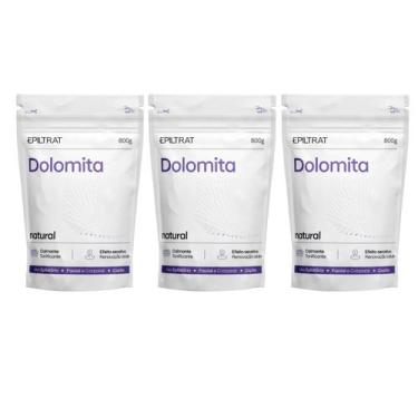 Imagem de 3 Dolomita Epiltrat 800g Labotrat Clareador Manchas E Acne