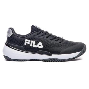 Imagem de Tênis Fila Invicto Clay Masculino, Preto, Cinza, 43