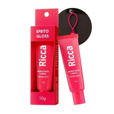 Imagem de Hidratante Labial Framboesa Efeito Gloss Protetor com Chaveiro Bolsa Z