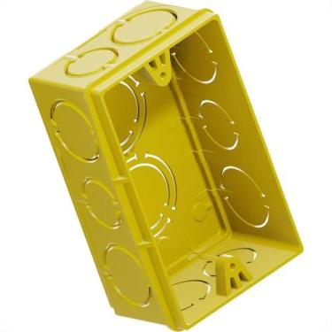 Imagem de Caixinha De Luz Pvc Tigre Amarela 4X2 - Kit C/24 Pecas