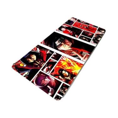 Imagem de Mouse Pad Gamer XXL Preto Uchiha Itachi Madara Naruto Uzumaki, Tapete 