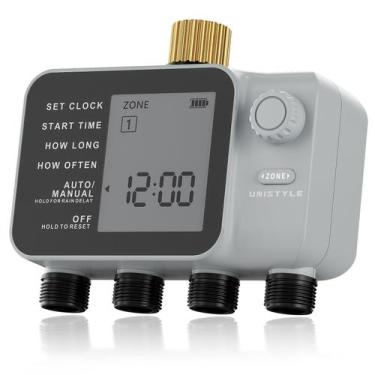 Imagem de Temporizador Unistyle 2027 para 4 Zonas Programável para Irrigação