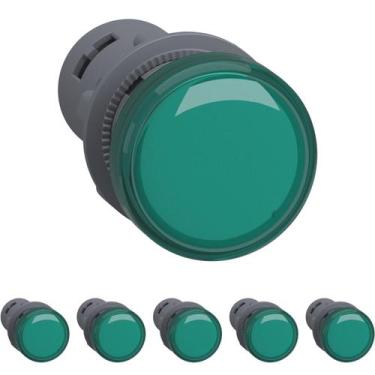 Imagem de 6 Sinaleiro 22mm Led Verde 110vca - Xa2evf3lc Schneider