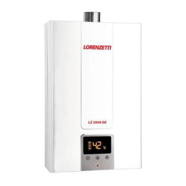 Imagem de Aquecedor a Gás Encanado GN LZ 2000DE 20 Litros Branco Digital Bivolt 