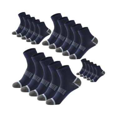 Imagem de Conjunto De Meias De Algodão Masculinas Tamanho Grande 20 Pares 38-45 