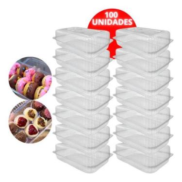 Imagem de Pote Retangular Bipack Bp10 C/ 100 Unidades 31cm - Sem marca
