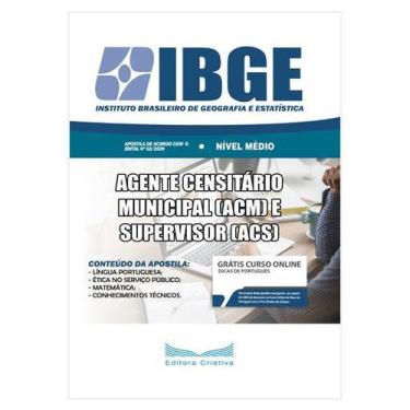 Imagem de Apostila Ibge 2020 - Agente Censitário Municipal (Acm) E Supervisor (A