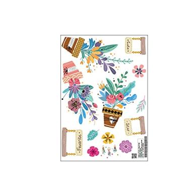 Imagem de WSWJDW Adesivos de parede Ikebana Flor do quarto Adesivos de geladeira Sala de estar Móveis de cozinha Acessórios de decoração para casa, 6