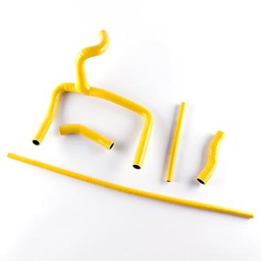Imagem de LUXERAD Tubo de refrigeração de 3 camadas de 4,5 mm de desempenho de silicone para CR250R 2001 (LOTE A) CR 250 R 01 (Amarelo)