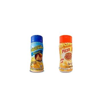 Imagem de Temperos P/ Pipoca Popcorn Cx 24 Frascos. 12 Parmesão - 12 Pizza