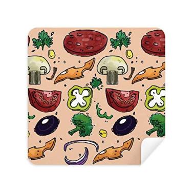 Imagem de Pizza Tomate Foods Pimentas, Cebola, Pano de Limpeza de Tela, Tecido de Camurça 2 peças