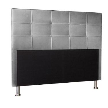 Imagem de Cabeceira Solteiro 0,90m Roma Suede - Pallazio Cor Cinza