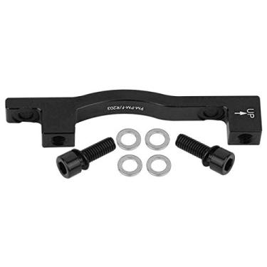 Imagem de adaptador de pinça de montagem de freio a disco de bicicleta,Suporte de montagem de freio a disco, adaptador de freio de bicicleta dianteiro v freio para bicicleta de montanha(Black)