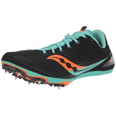 Imagem de Saucony Tênis feminino Ballista Md Track Spikes, Preto/menta fresca, 42