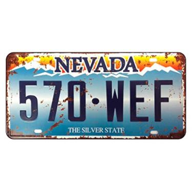 Imagem de Placa de Carro Decor em Madeira State Route - Nevada