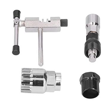 Imagem de Yosoo Conjunto de extrator de manivela de bicicleta, conjunto de disjuntores de corrente de bicicleta forte estável para desmontagem de mountain bike