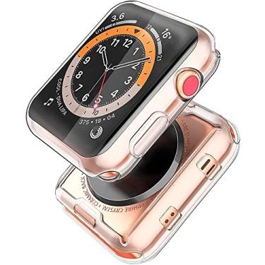 Imagem de Capa Case Transparente Silicone Compatível com Apple Watch 7 Caixa 45mm