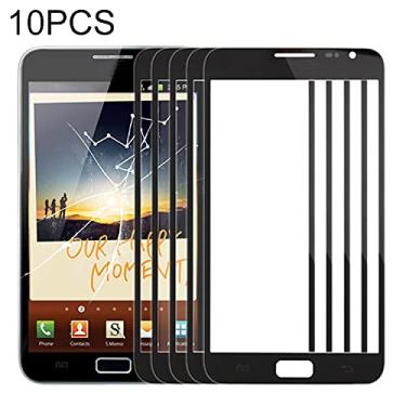 Imagem de HUANGYUNCHAO Acessórios telefônicos 10 pcs Lente de vidro externo de tela frontal para Samsung Galaxy Nota N7000 / I9220 Substituição do telefone celular
