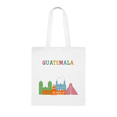 Imagem de SpreadPassion Sacola Guatemala, Presente da Guatemala, Bolsa de Ombro Guatemala, Bolsas Reutilizáveis da Guatemala, Ideia de de Natal, Presente Para Ela, Presente Para Ele, Bolsa Feminina, Branco