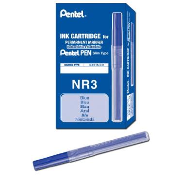 Imagem de Pentel Refil de tinta para marcador permanente de linhas práticas, Azul