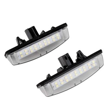 Imagem de Luz de placa de carro de carro, 2 peças luz de placa de carro LED 12 V SMD número placa lâmpada adequada para Camry Ls430