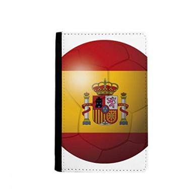 Imagem de Porta-passaporte de futebol da bandeira nacional da Espanha Notecase Burse carteira capa porta-cartão, Multicolor
