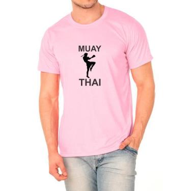 Imagem de Camiseta Masculina Algodão Muay Thai Confortável Leve Casual - Ragor
