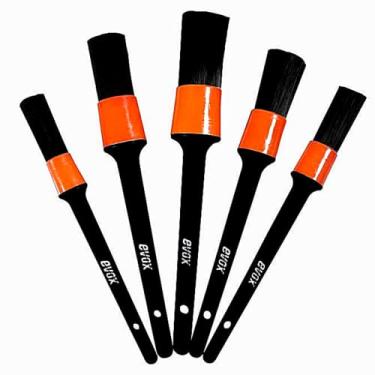 Imagem de Kit 5 Pincéis para Detalhamento Automotivo Externo Evox