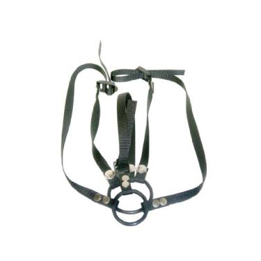 Imagem de Sportsheets Cinta Peniana Com Anéis Reversible Cock Ring Harness Manbound Preto