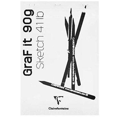 Imagem de CLAIREFONTAINE Bloco de Desenho Graf It A4 90G/M², Branco