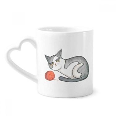 Imagem de Miaoji Caneca de cerâmica para café com pintura em aquarela Fantoche de gato