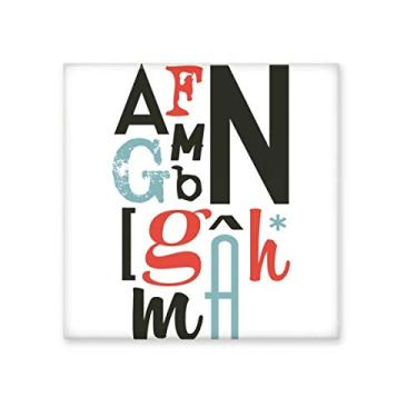 Imagem de Alfabetos, citação elegante, azulejo de cerâmica brilhante para banheiro, cozinha, parede